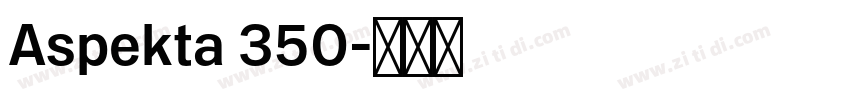 Aspekta 350字体转换